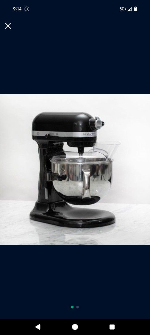 Professional 6qt Mixer & 3 Attachments & 1 Shield &1 Cover