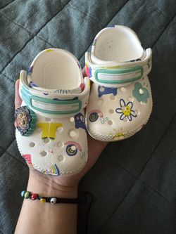 Classic Doodle Print Toddler Crocs