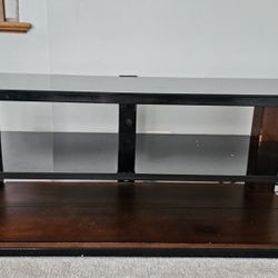 TV Table- glass and wood
