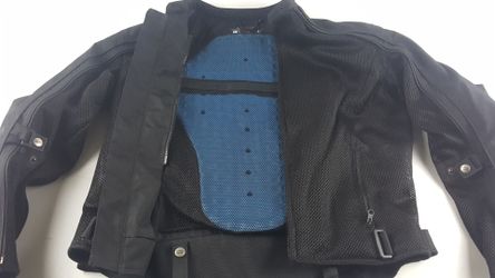 Power Trip Unisex S Convertible Mesh Full Armor Padded Lining 3 Layer Motorcycle Jacket