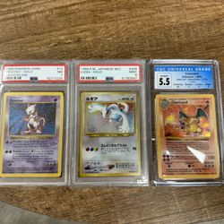 Pokemon Cards Graded Slabs And Some Raw Cards