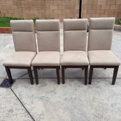 Set of 4 Upholstered Dining Chairs