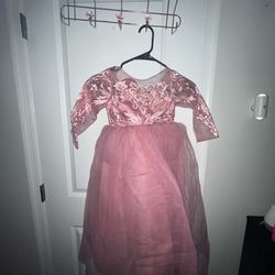 Pink dress little girl 3T