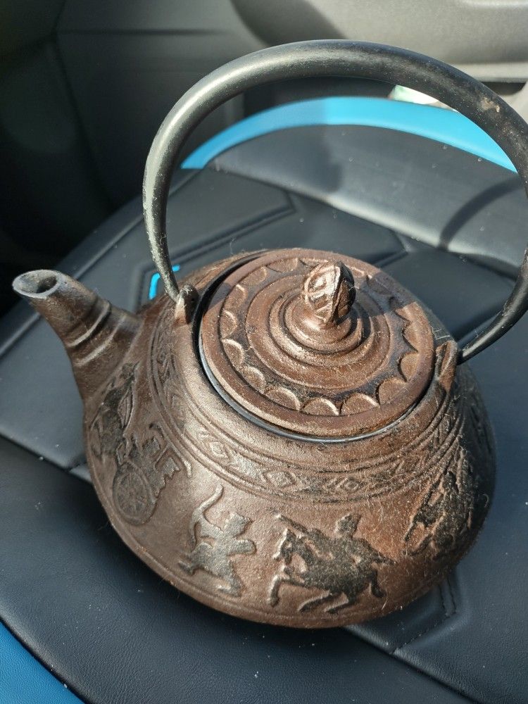 Antique Iron Japanese Tea Kettle