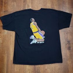Vintage 2000s Kobe Bryant Four Quarters Brand Men's T-Shirt (Size: XXL) [Made In California]