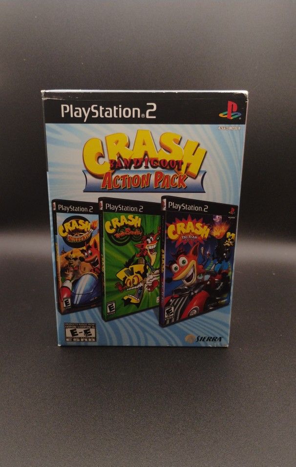 PS2 CRASH BANDICOOT ACTION PACK BUNDLE