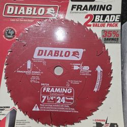 Saw Blades. DIABLO TOOLS 7-1/4 &6-1/2