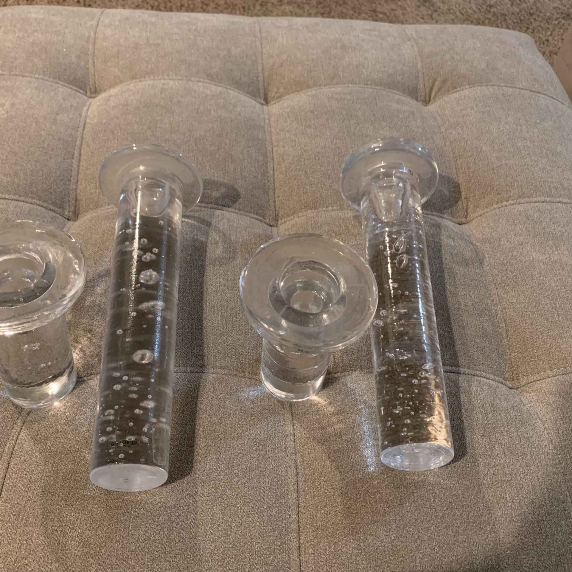 Kosta Boda Glass Candle Holder By Kjell