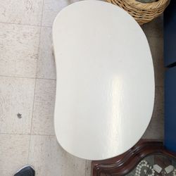 Wood Kidney Shape Stool 