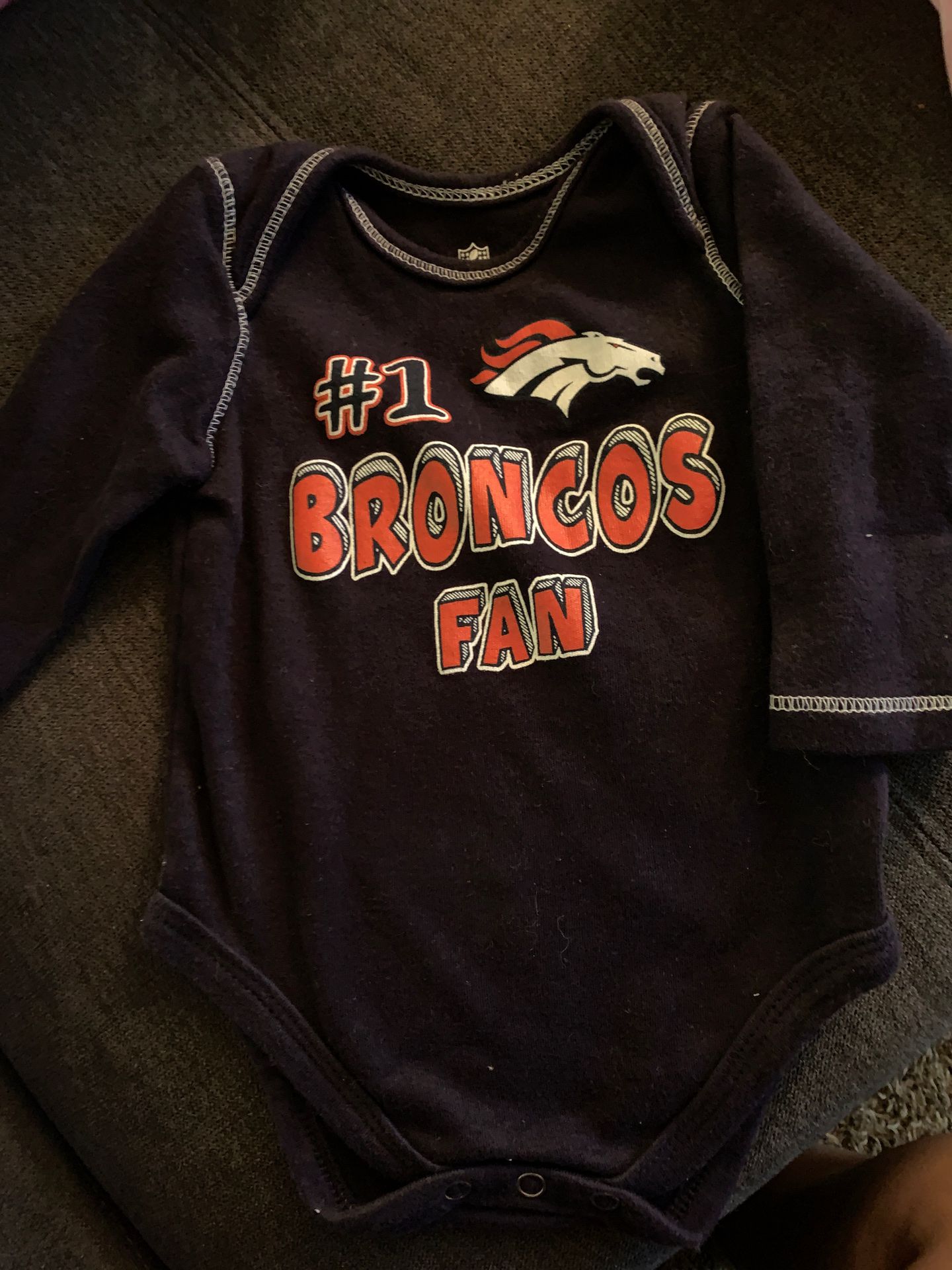 Free Broncos baby 3-6 months