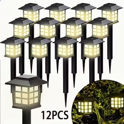 12 pcs Solar Garden Lights, Solar Path Lights, I
