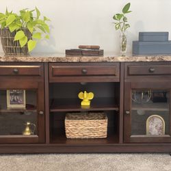Faux Top Console Table 