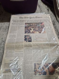 wall street reopens - 9-11 September 11 2001 attacks newspaper