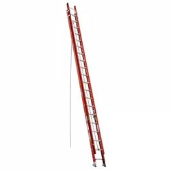 Werner 40 ft. H Fiberglass Extension Ladder Type IA 300 lb. capacity 20-40 ft.