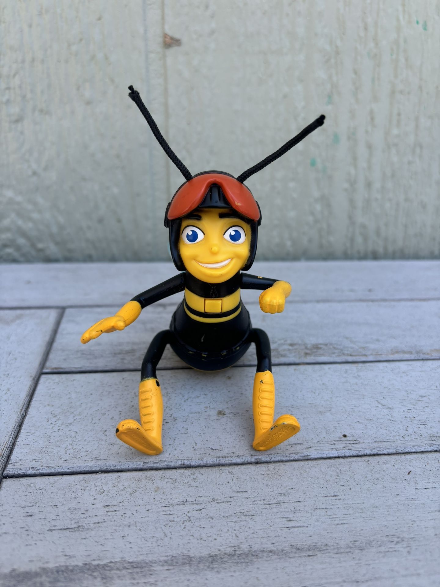 Pollen Jock Barry Bee Movie Toy McDonalds 2007 Happy Meal 1 “No Sound” Used