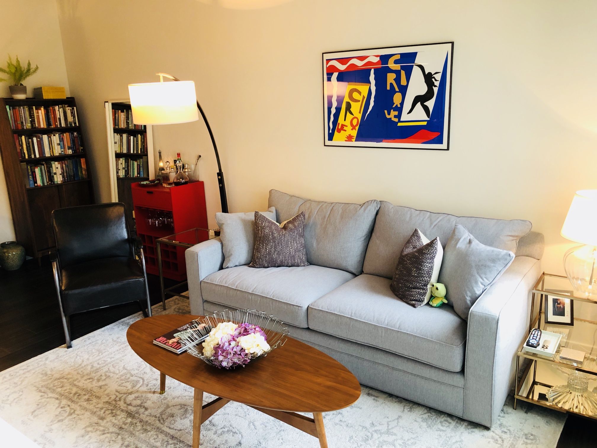 Room & Board Grey Sofa
