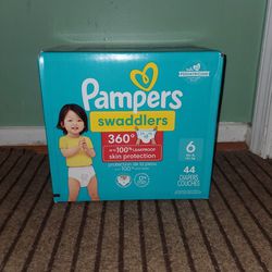 Pampers Swaddlers 44 Diapers 360° Size 6