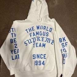 Supreme Team Flocked Hooded Sweatshirt