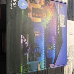 100FT Permanent Outdoor Lights for House, Smart RGB+IC LED Outside Lights with App/Remote Control, Music Sync & DIY Scenes,DIY Timer IP67 Eave LED Lig