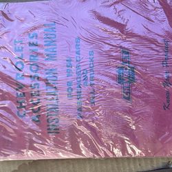 Vintage Chevrolet Accessories Installation Manual – Factory Wrapped – Unused