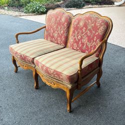 Settee Loveseat Wood Carved