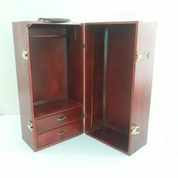 18" Doll Wood Wardrobe Closet Trunk Case

