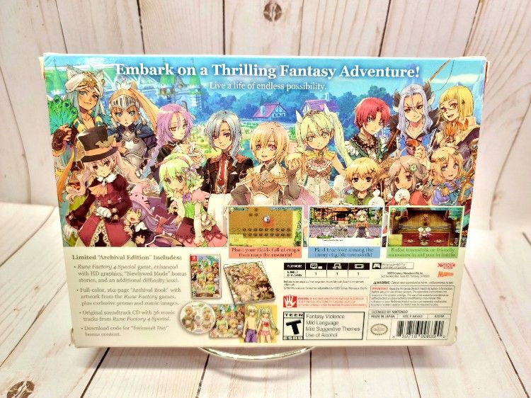 Nintendo Switch Rune Factory Special Archival Edition