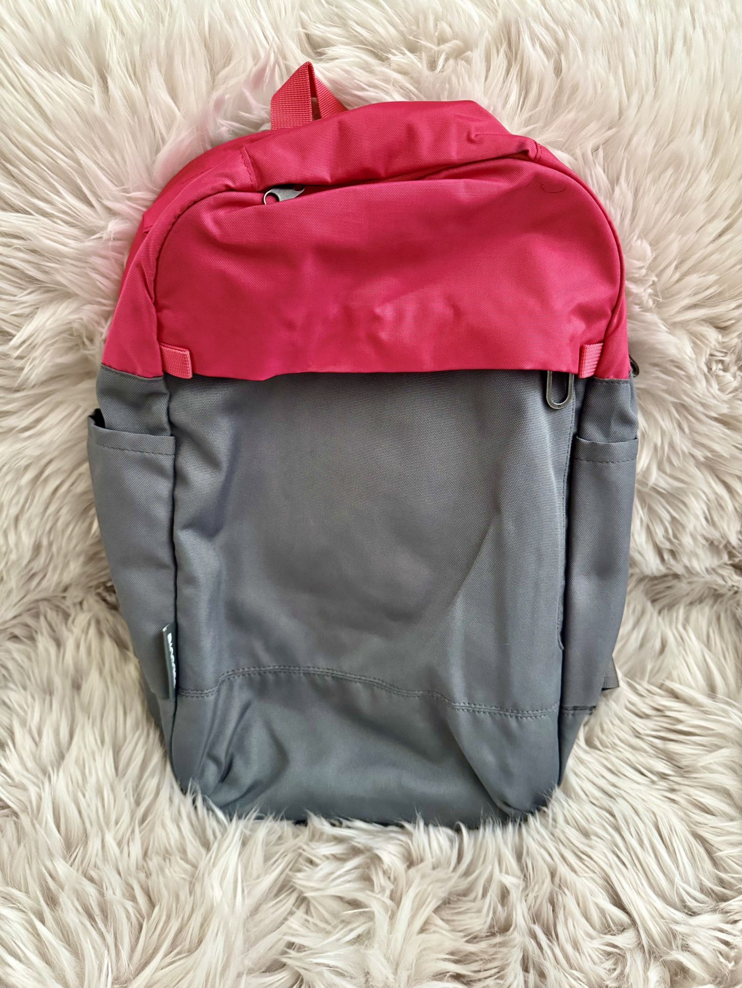 Pink And Grey Backpack