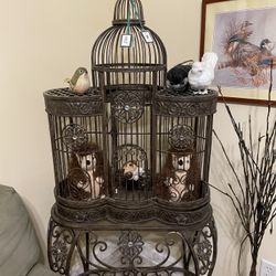 3 Sturdy Bird Cages With Toys 1 Play Lemonade/Candystore/vVetStand