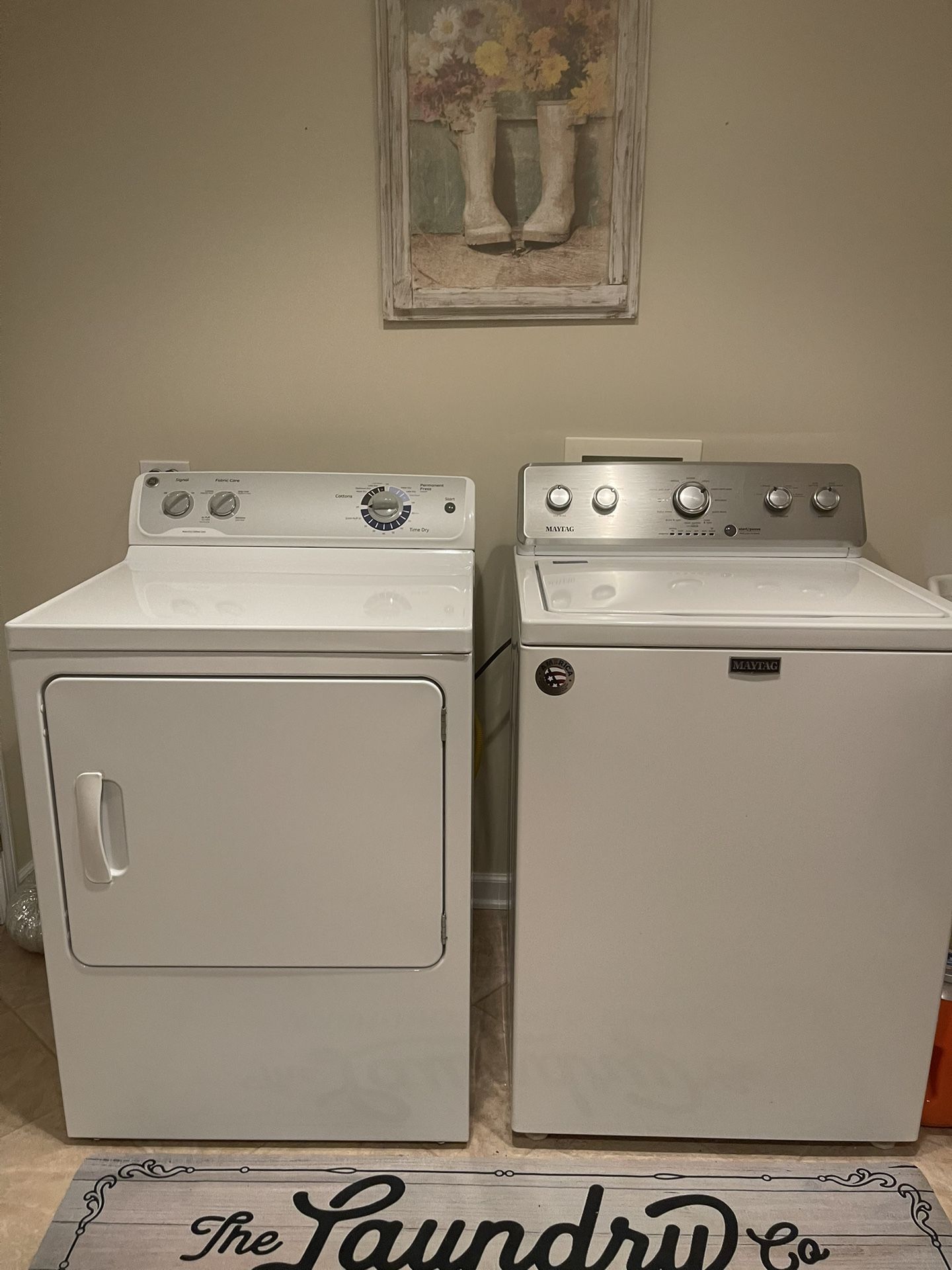 Gas Dryer And Top Load Washer