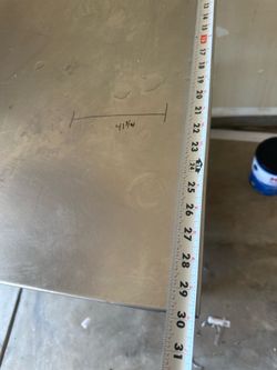 Stainless steel table