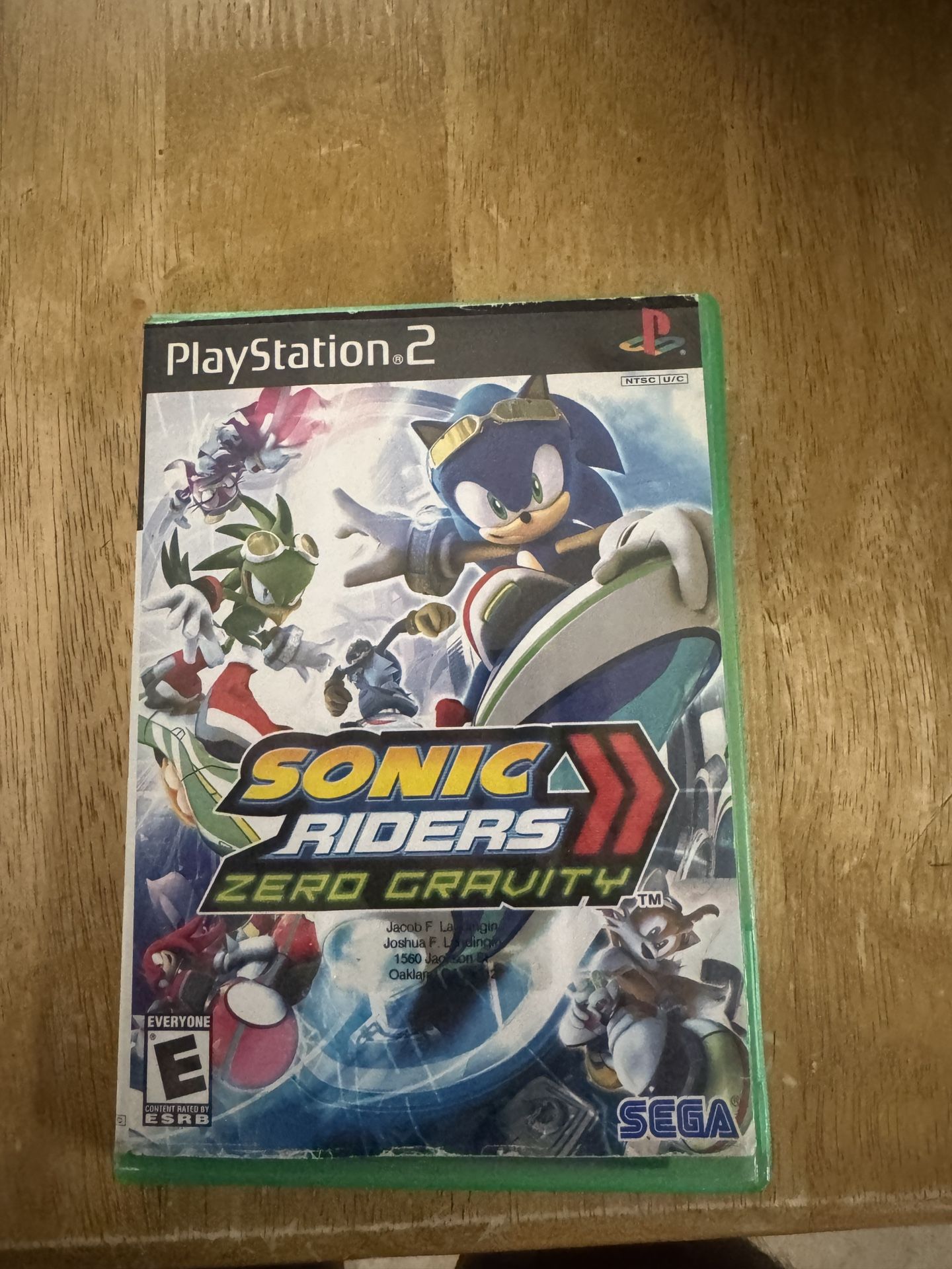 Sonic Riders Zero Gravity PS2 CIB