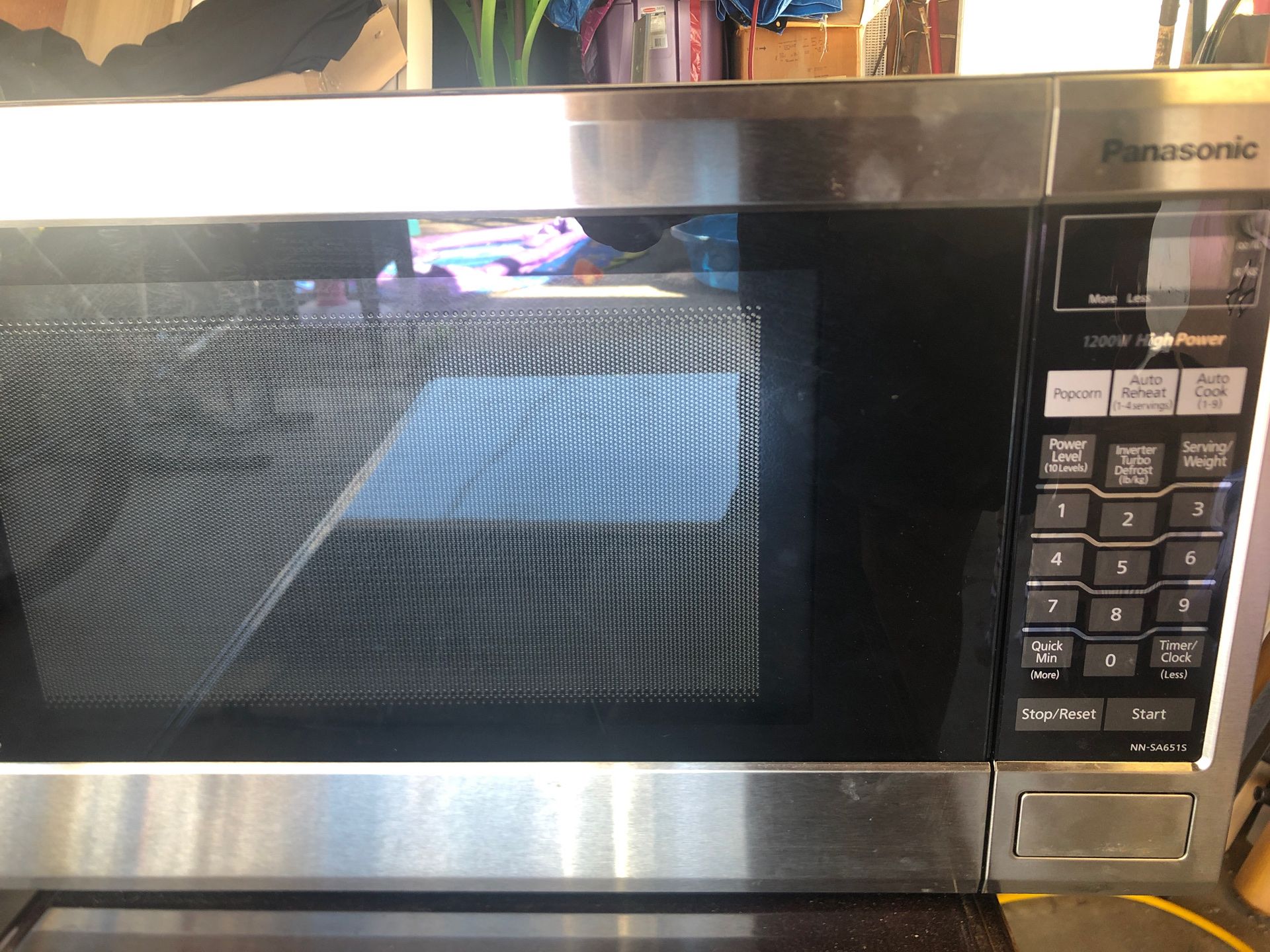 Very clean barely used Panasonic microwave