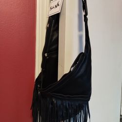 Faux Leather Sash Bag