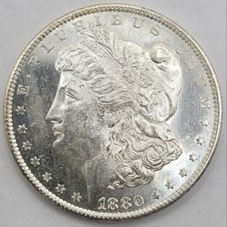 1880-S $1 Morgan Silver Dollar Mint-State Semi-PL 