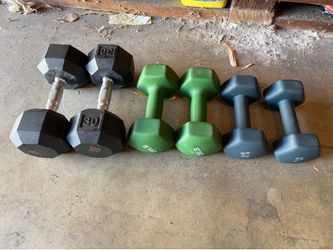 Dumbbell Set – 15 lb, 20 lb & 30 lb Pairs