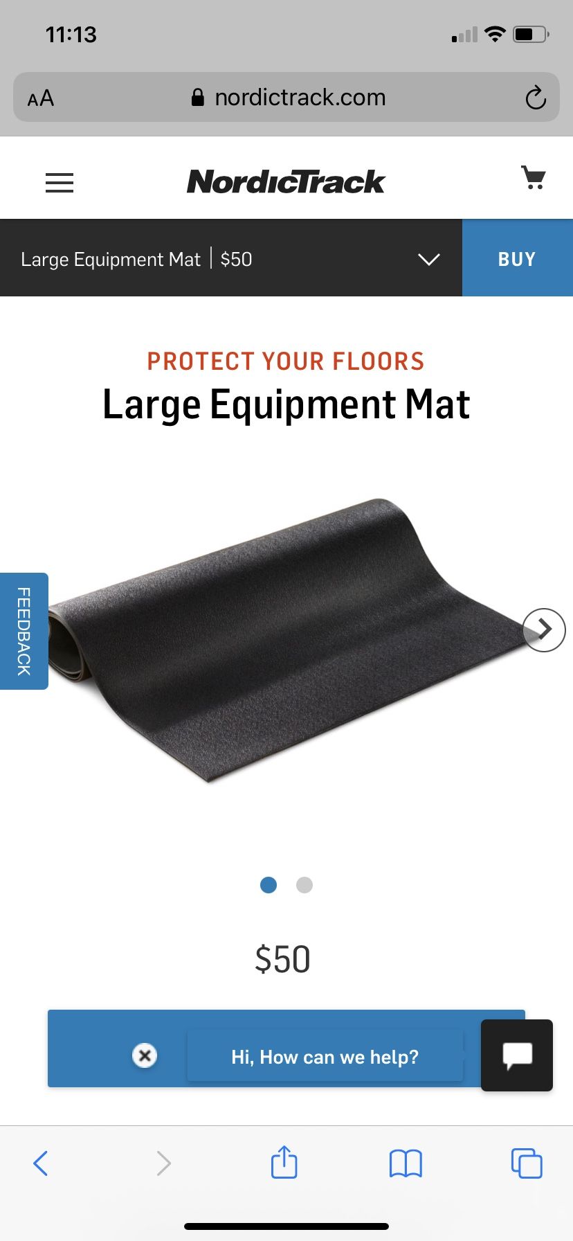 NordicTrack (Pro-Form) Treadmill Mat