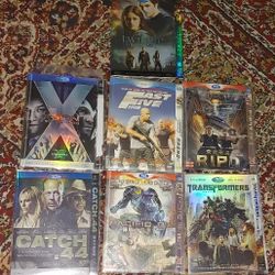 34 Blu-ray Movies Some Still Sealed & Jap Versions