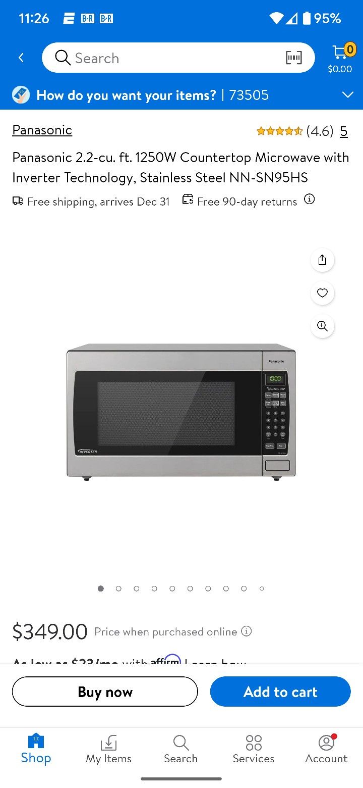 1250W Countertop Microwave