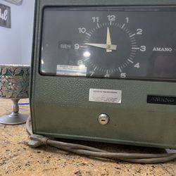 Functional Vintage time clock