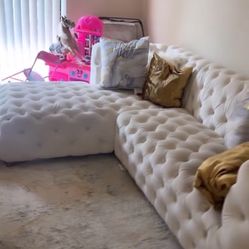 Cream White Couch 