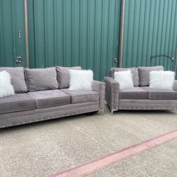 Melon Cloud 2pc Sofa Set 