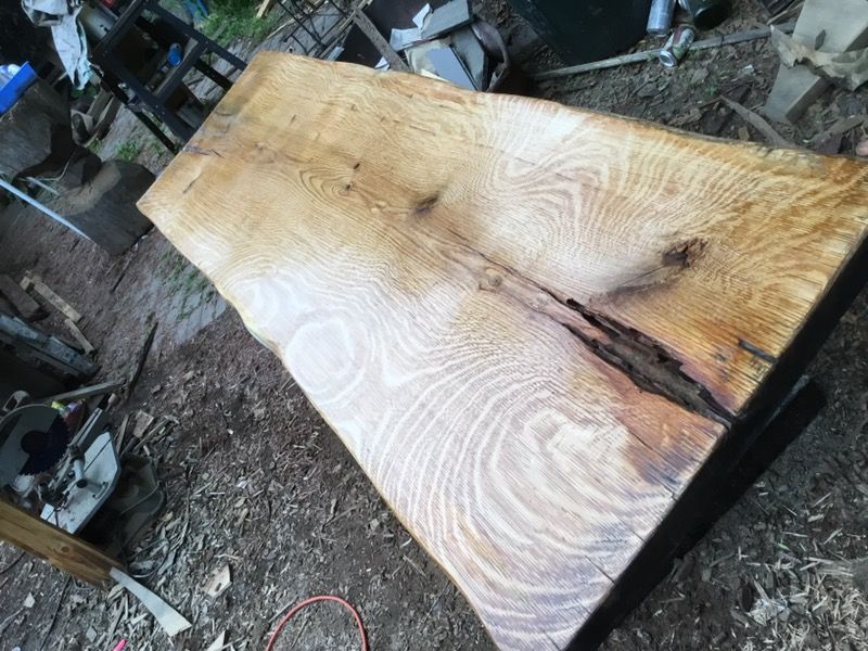 Reclaimed wood White oak desk top