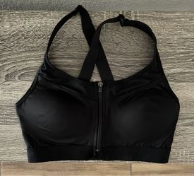 Black Avia Zippered Sports Bra Activewear Size XS