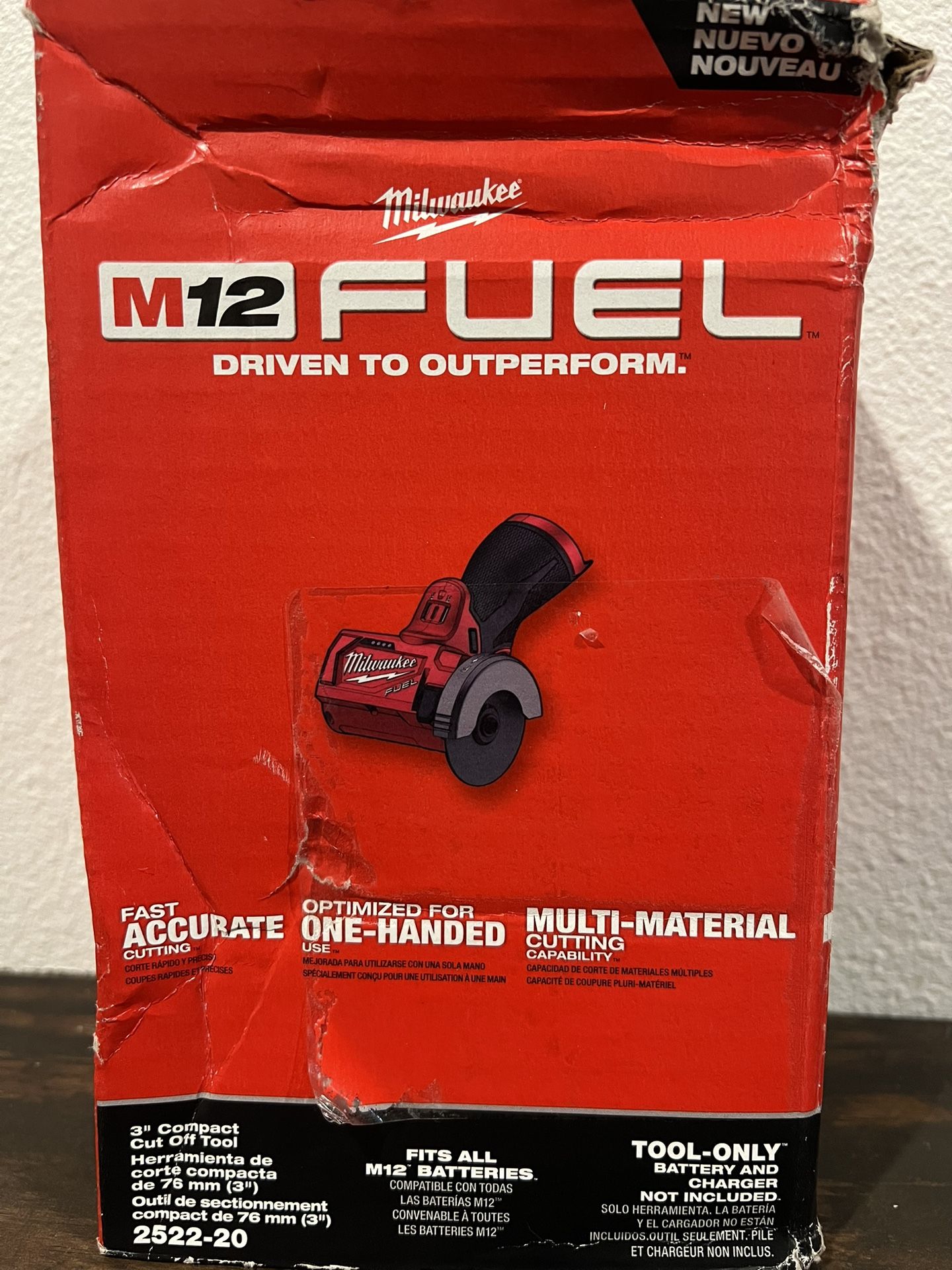 M12 FUEL 12V Lithium-Ion Brushless Cordless 3 in. Cut Off Saw ‼️Tool-Only‼️NO BATTERY - NO CHARGER