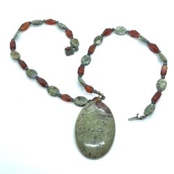 New Dragon Bloodstone 28” Necklace