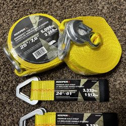 2 Tow Straps & 2 Axel Straps