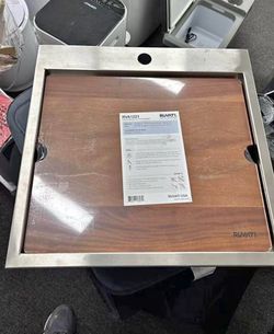 New Ruvati 21 x 20 x 12 inch Drop-in Topmount Laundry Utility Sink - 16 Gauge Stainless Steel Workst
