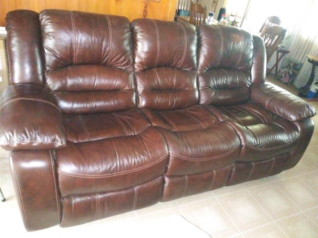 Leather Sofa and Loveseat