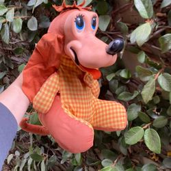Vintage Mattel 1964 Plush Rubber Face Dog 